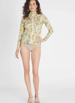 Women Aqua Blu Hayley Rash Guard
