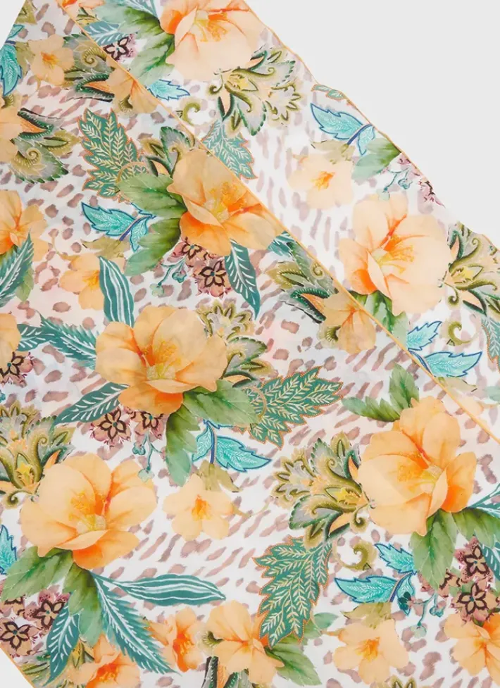 Women Aqua Blu Dahlia Scarf