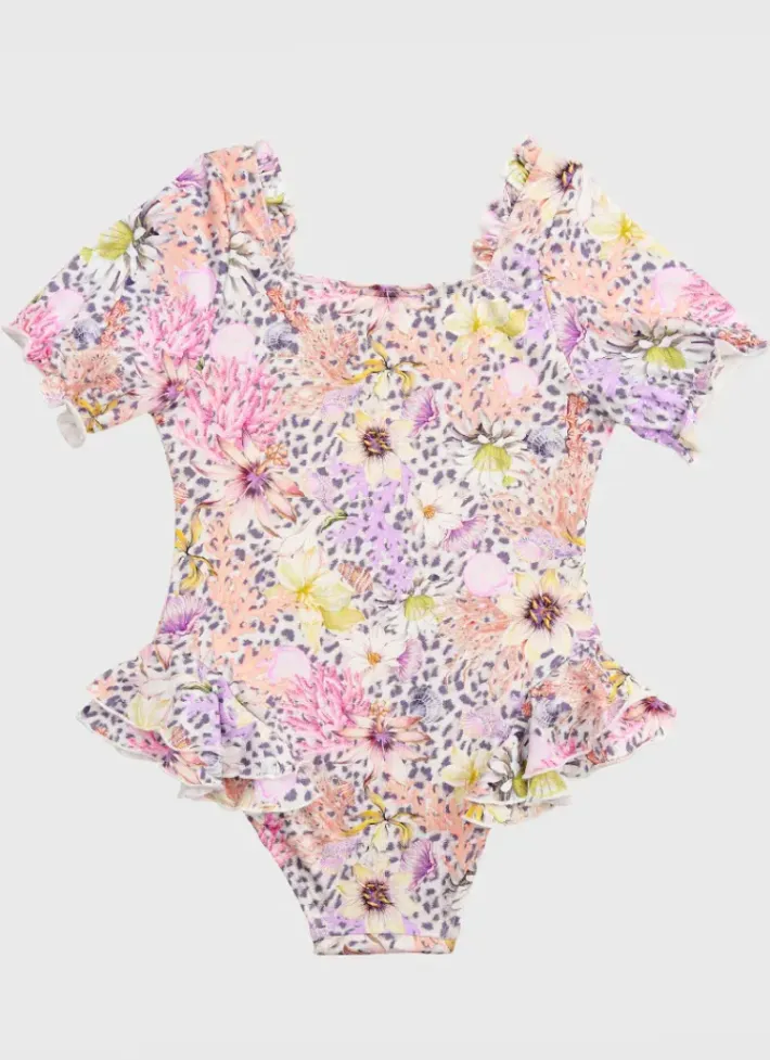 Kids Aqua Blu Short Sleeve One Piece