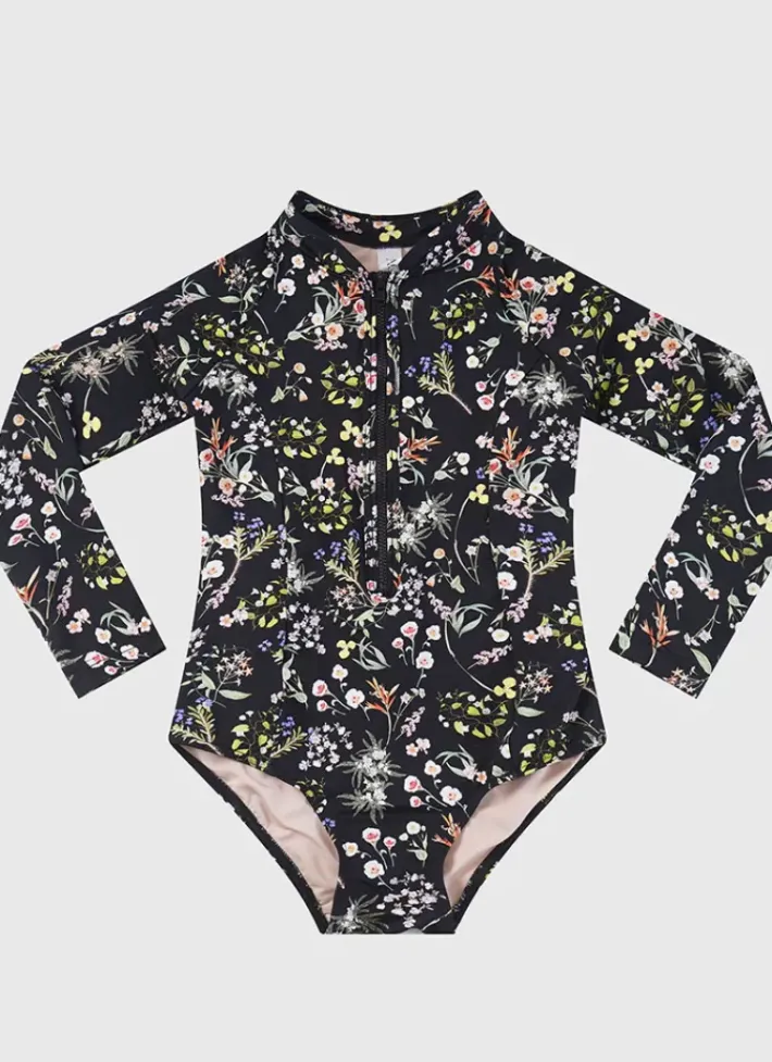 Kids Aqua Blu Long Sleeve One Piece