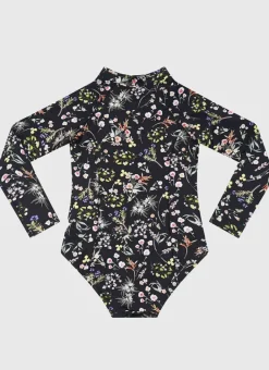 Kids Aqua Blu Long Sleeve One Piece