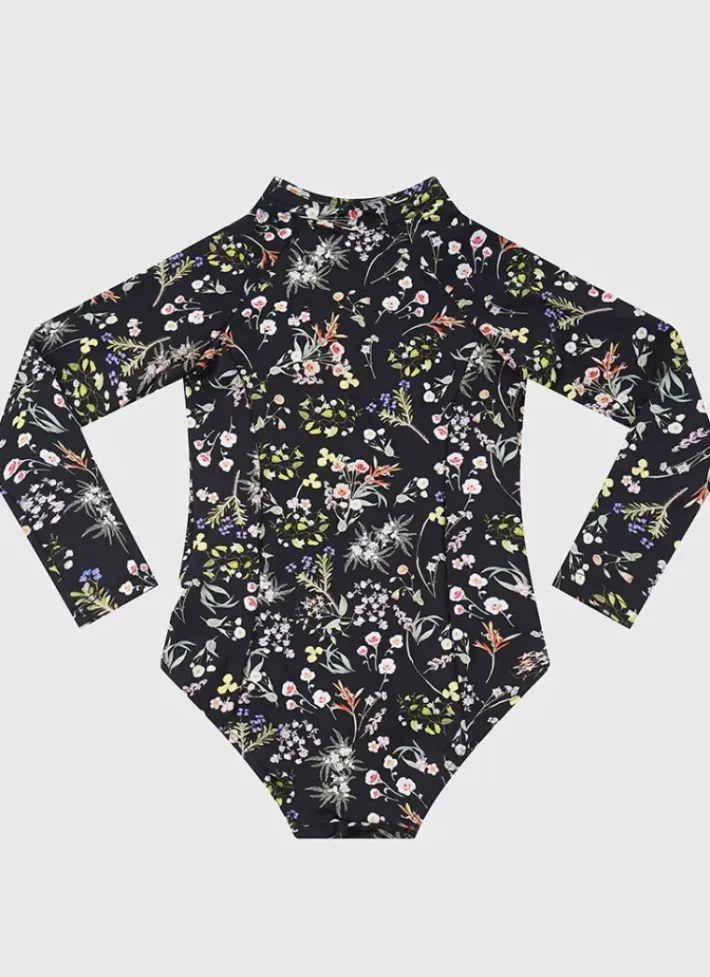 Kids Aqua Blu Long Sleeve One Piece