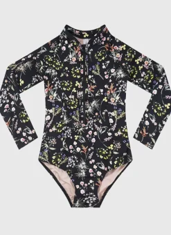 Kids Aqua Blu Long Sleeve One Piece