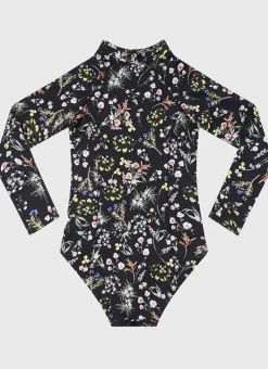 Kids Aqua Blu Long Sleeve One Piece