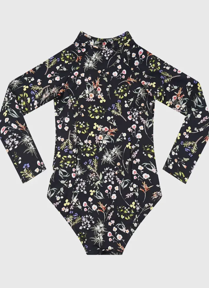 Kids Aqua Blu Long Sleeve One Piece