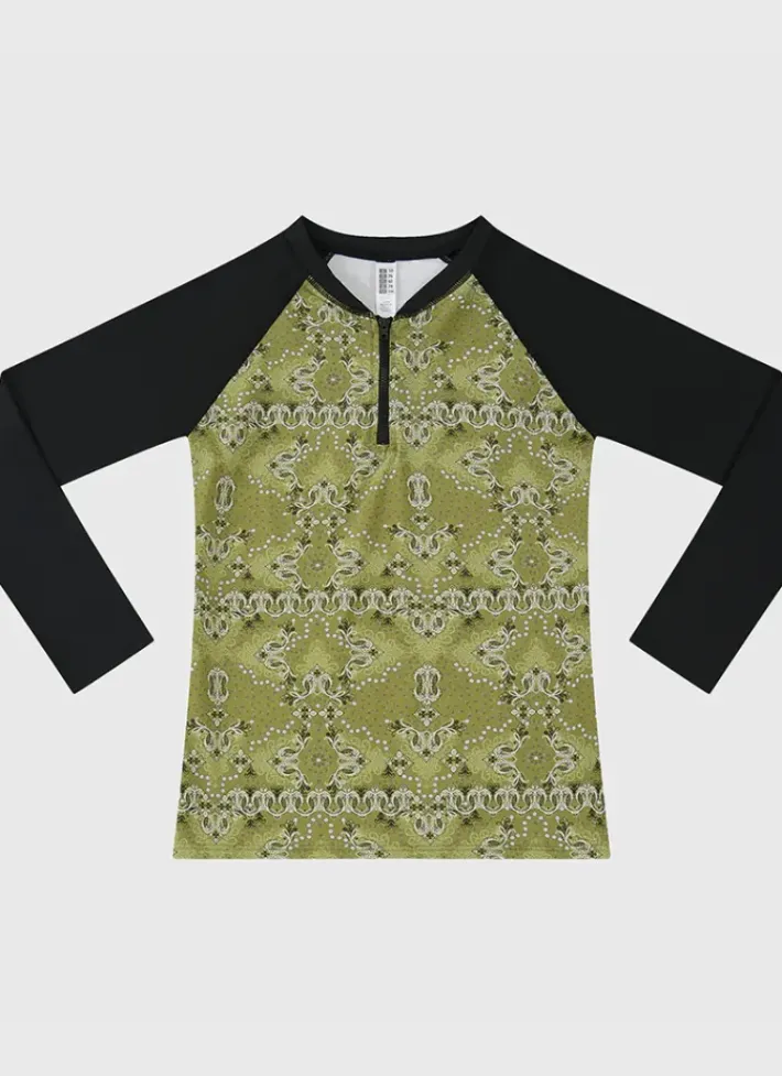 Kids Aqua Blu Long Sleeve Rash Vest