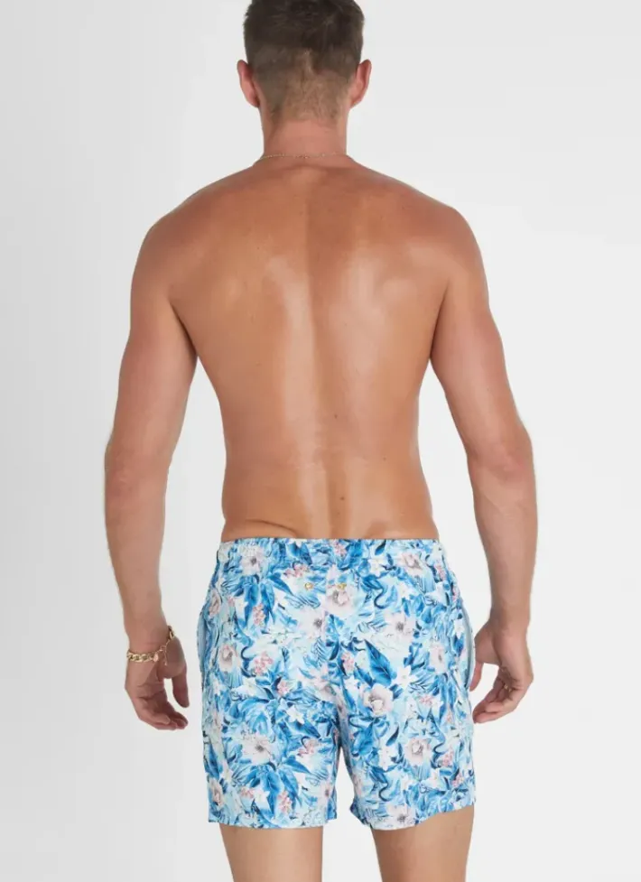 Aqua Blu Running Shorts