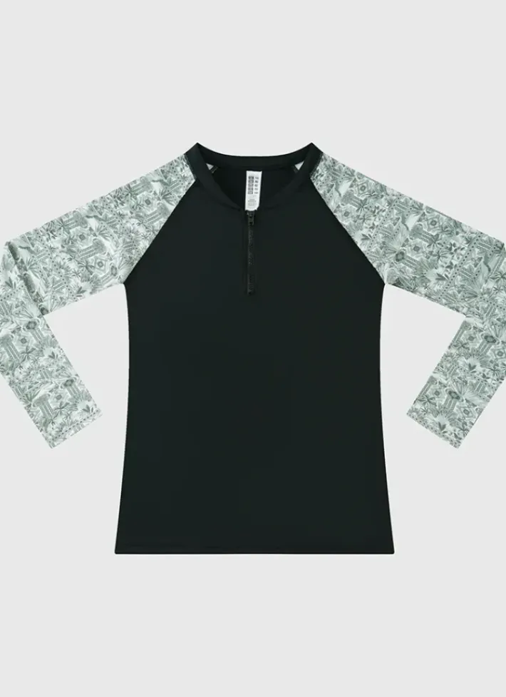 Kids/BOY Aqua Blu Long Sleeve Rash Vest