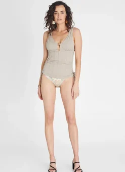 Women Aqua Blu Fawn Katie Tankini