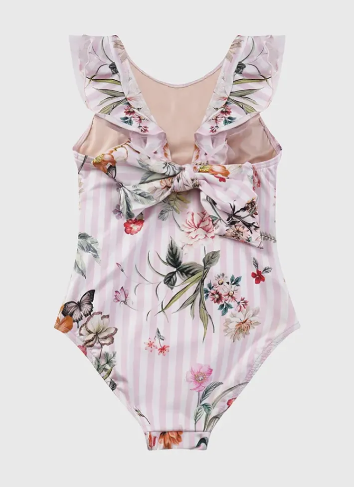 Kids Aqua Blu Frill One Piece