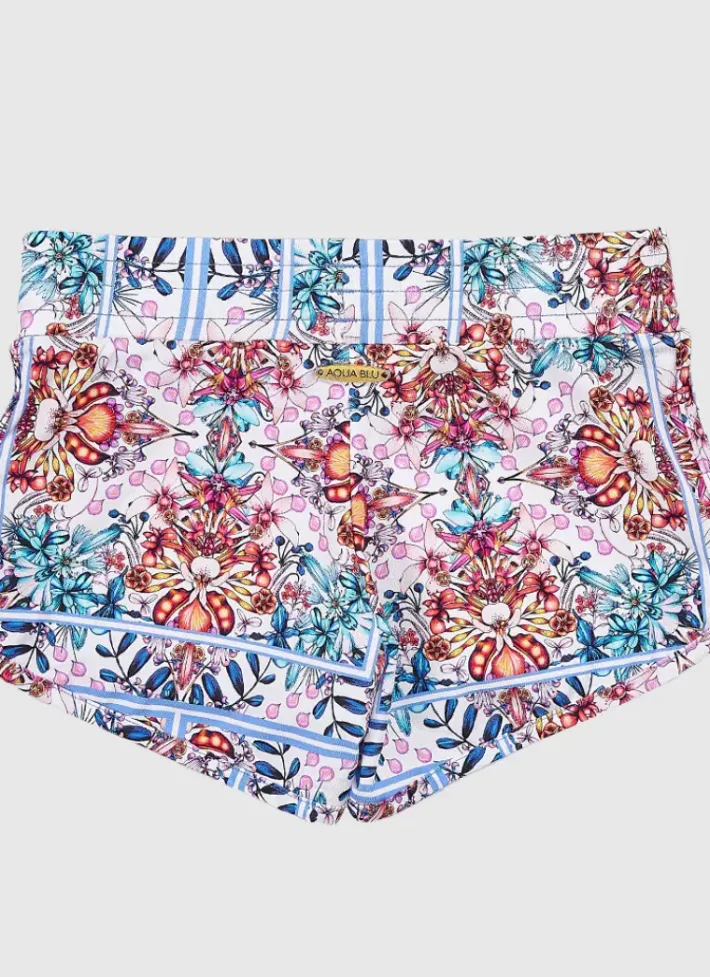 Kids Aqua Blu Lycra Boardshorts