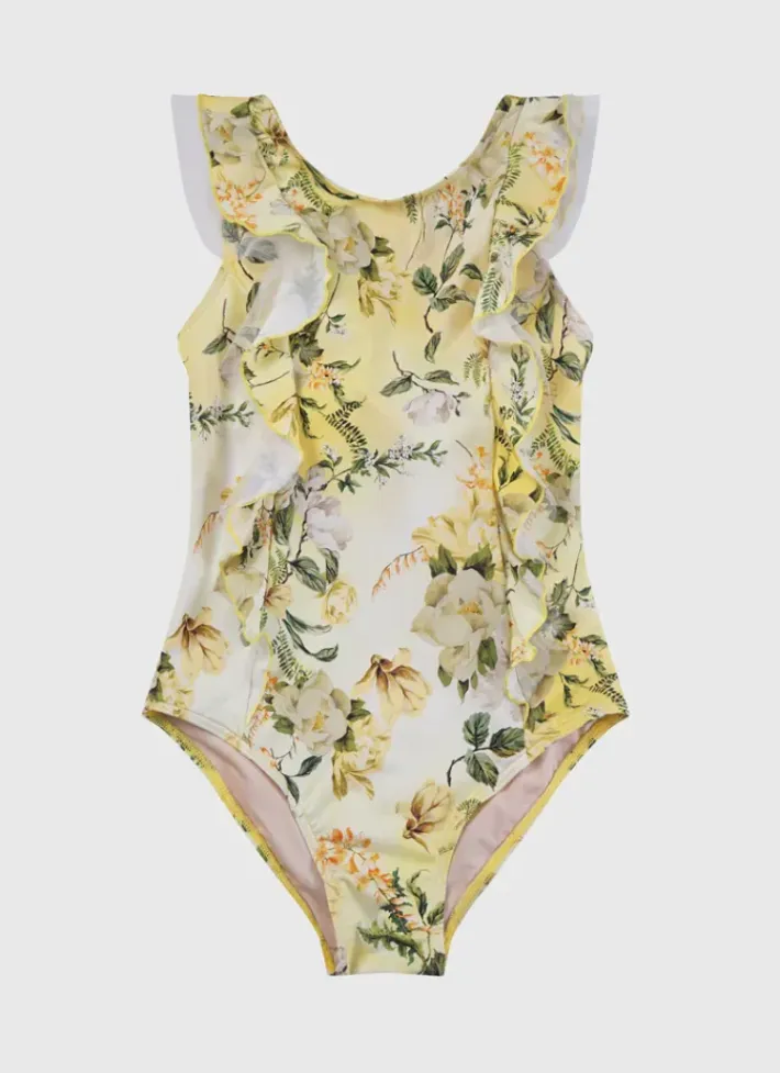 Kids Aqua Blu Frill One Piece
