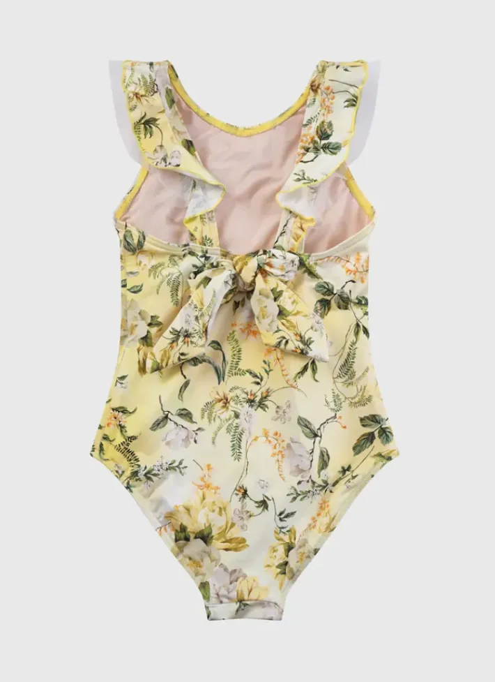 Kids Aqua Blu Frill One Piece
