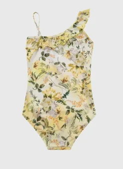 Kids Aqua Blu One Shoulder One Piece