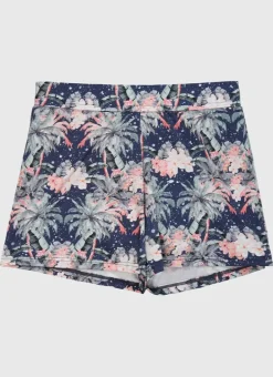 Kids Aqua Blu Lycra Swim Shorts