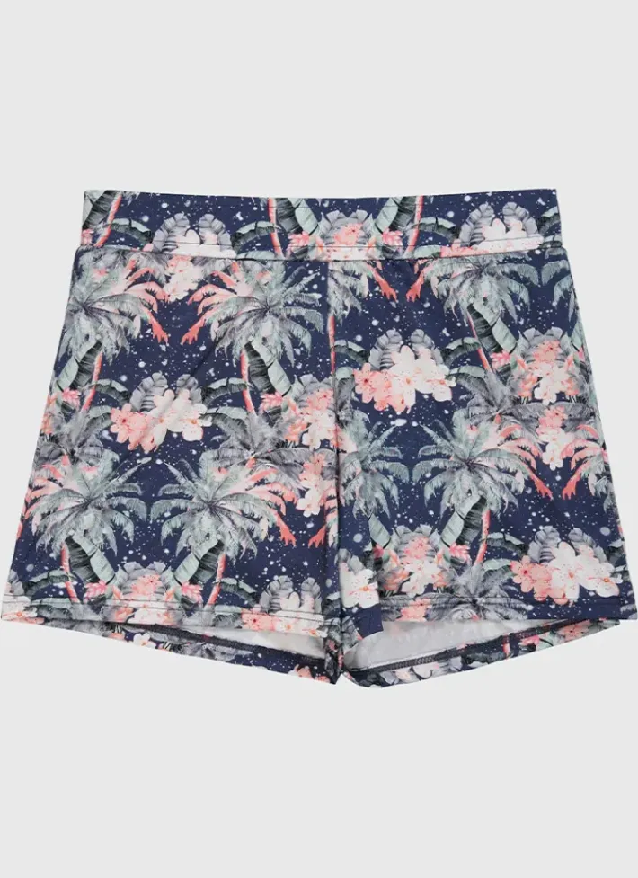 Kids Aqua Blu Lycra Swim Shorts