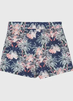Kids Aqua Blu Lycra Swim Shorts