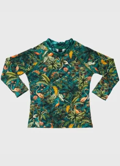 Kids/BOY Aqua Blu Long Sleeve Rash Vest