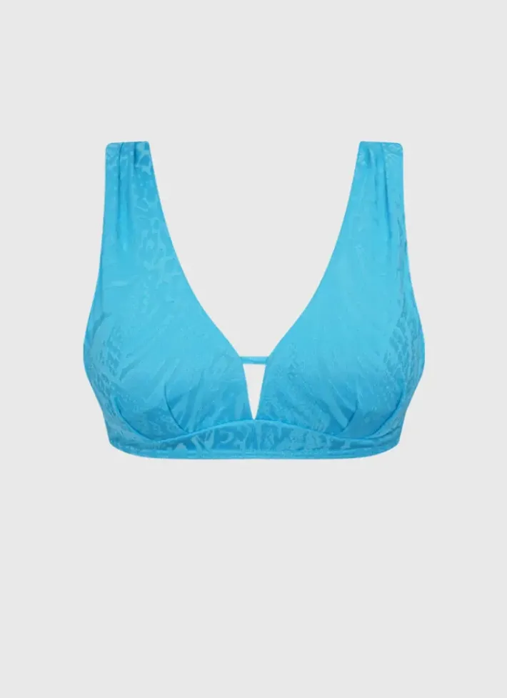Women Aqua Blu Celeste D/DD Cup Top