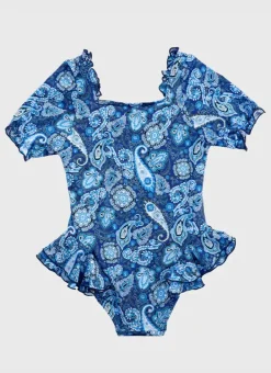 Kids Aqua Blu Short Sleeve One Piece