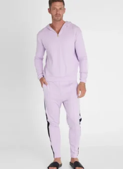 Women Aqua Blu Lavender Hoodie