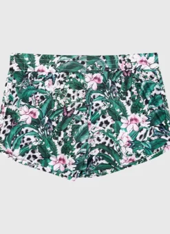 Kids Aqua Blu Lily Lycra Boardshorts