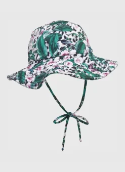 Kids Aqua Blu Lily Lycra Hat