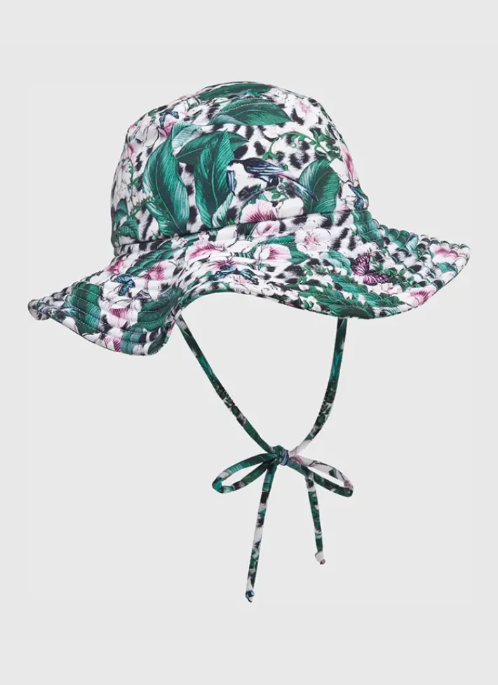 Kids Aqua Blu Lily Lycra Hat