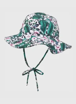 Kids Aqua Blu Lily Lycra Hat