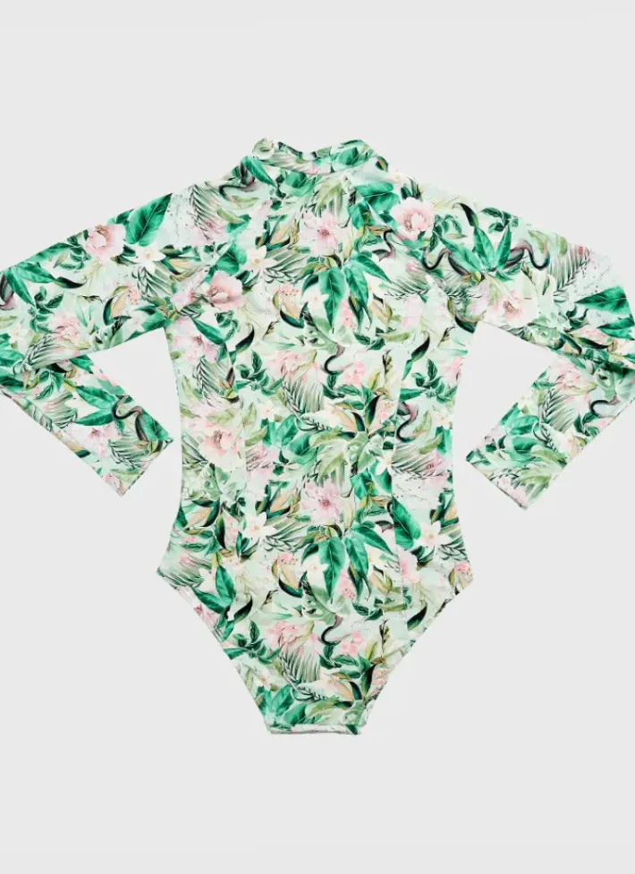 Kids Aqua Blu Long Sleeve One Piece