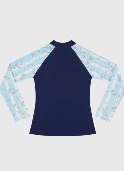 Kids/BOY Aqua Blu Long Sleeve Rash Vest