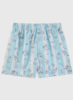 Kids/BOY Aqua Blu Lycra Boardshorts