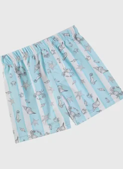 Kids/BOY Aqua Blu Lycra Boardshorts