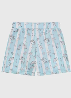 Kids/BOY Aqua Blu Lycra Swim Shorts