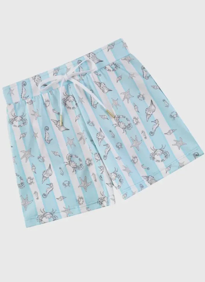 Kids/BOY Aqua Blu Lycra Swim Shorts