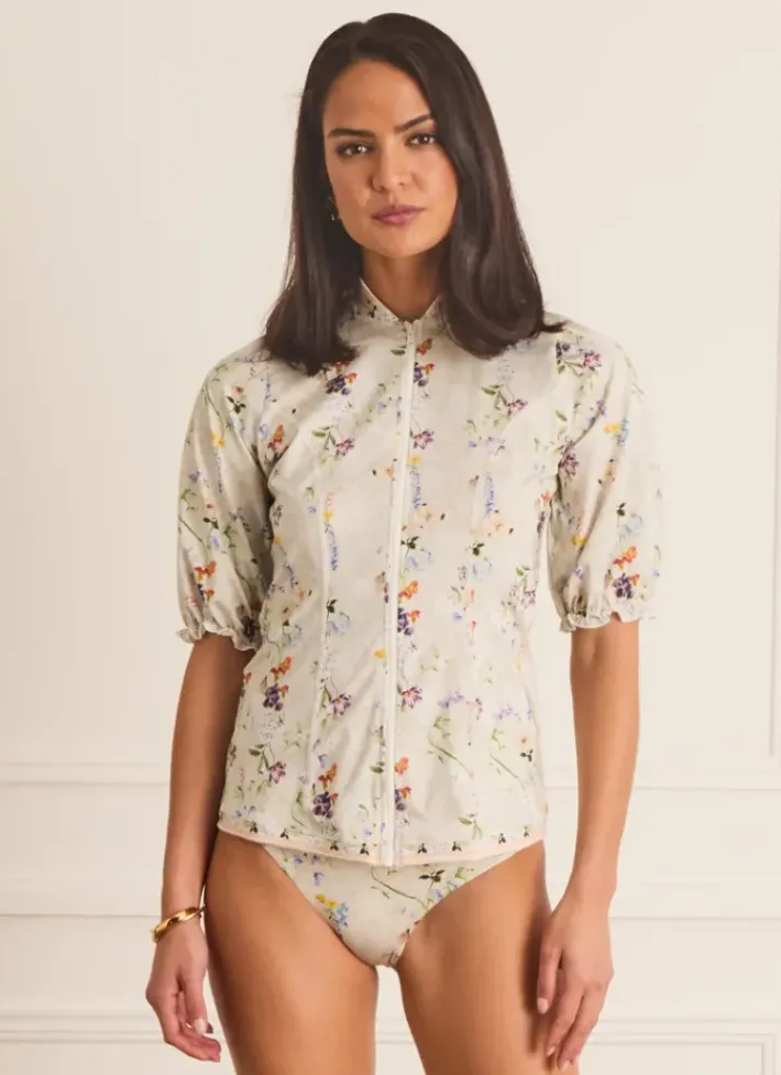 Women Aqua Blu Jillian Rash Guard