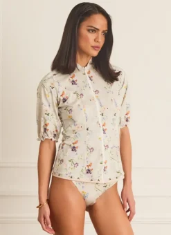 Women Aqua Blu Jillian Rash Guard