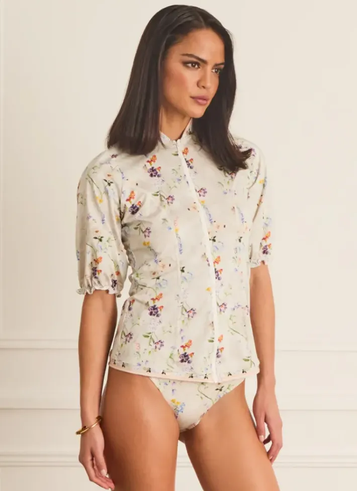 Women Aqua Blu Jillian Rash Guard
