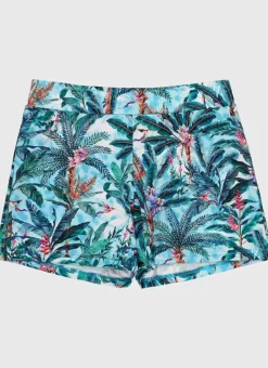 Kids Aqua Blu Lycra Swim Shorts