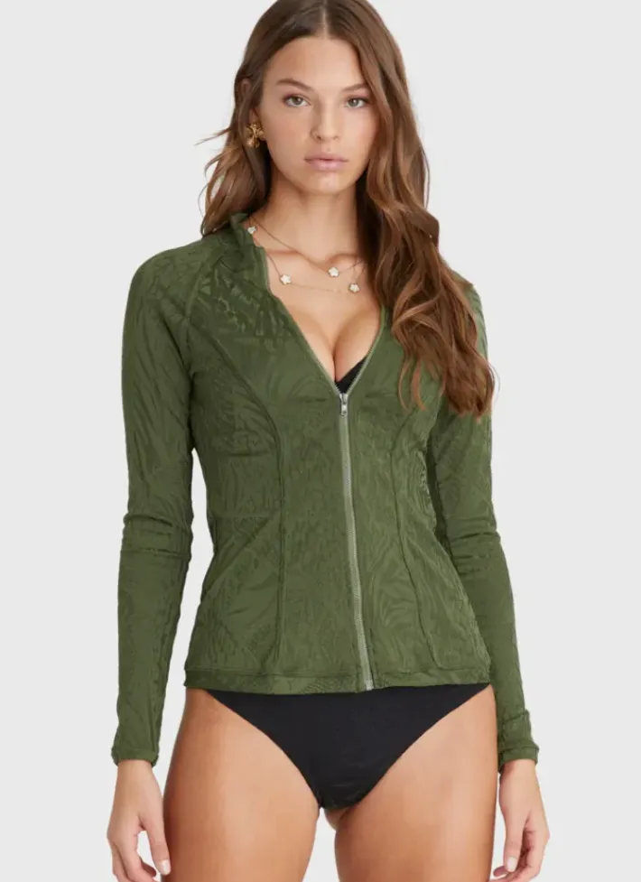 Women Aqua Blu Lyla Rash Guard