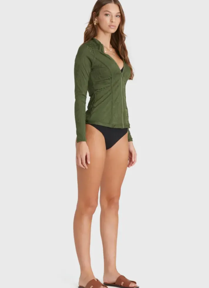 Women Aqua Blu Lyla Rash Guard