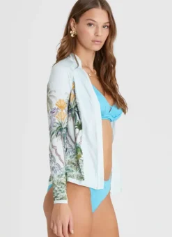 Women Aqua Blu Lyla Rash Guard