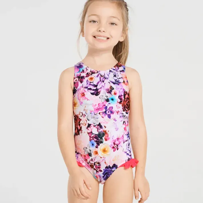 Kids Aqua Blu Frill One Piece (SAMPLE)