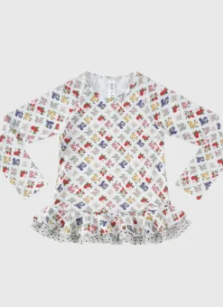 Kids Aqua Blu Long Sleeve Rash Vest (SAMPLE)