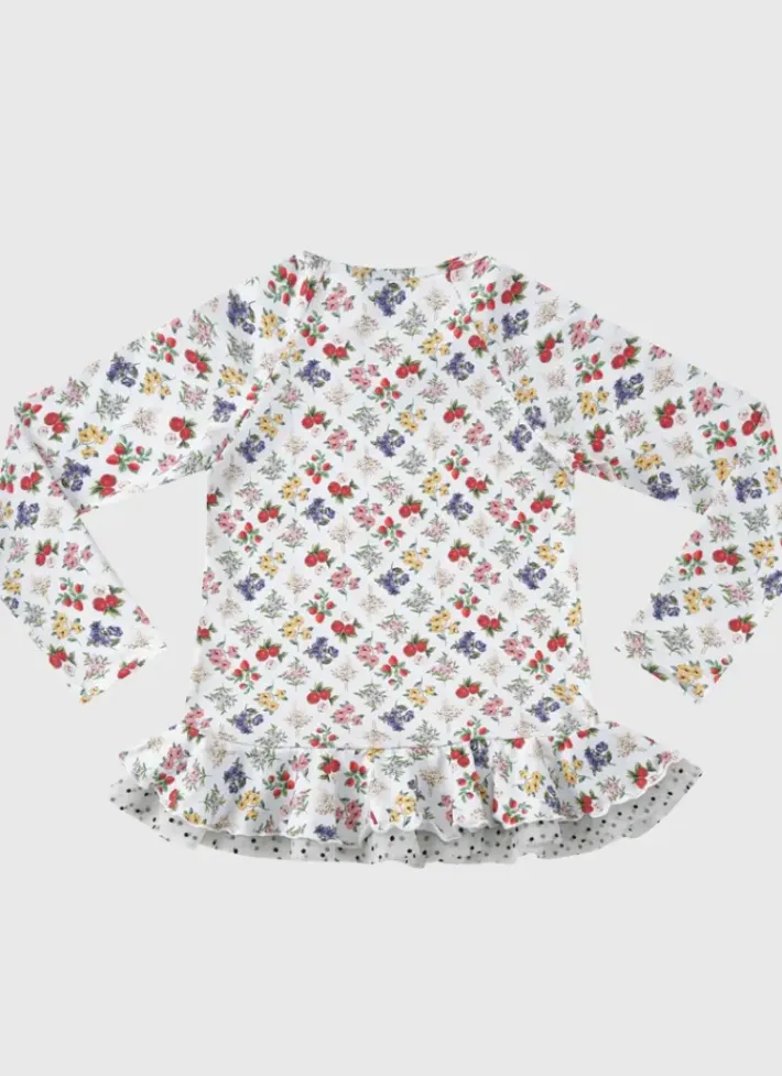 Kids Aqua Blu Long Sleeve Rash Vest (SAMPLE)