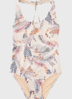 Kids Aqua Blu Cross Back One Piece