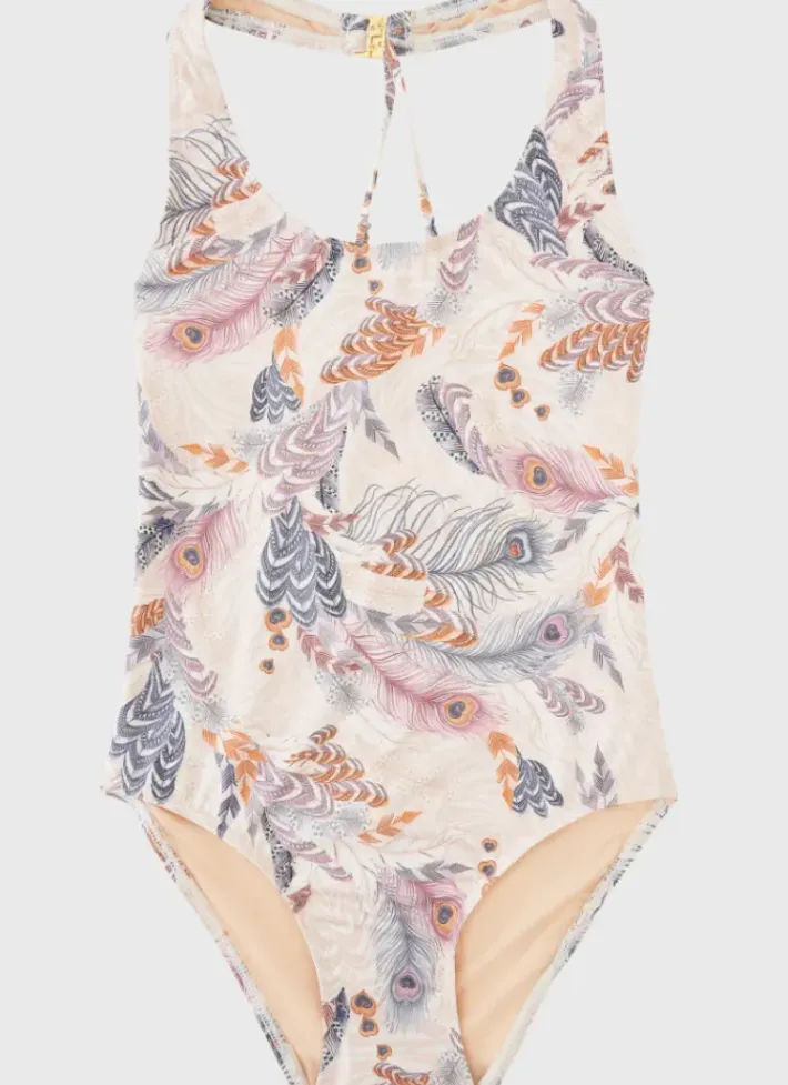 Kids Aqua Blu Cross Back One Piece