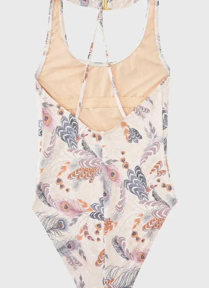 Kids Aqua Blu Cross Back One Piece