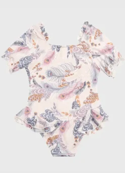 Kids Aqua Blu Short Sleeve One Piece