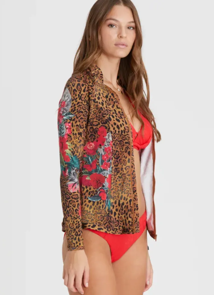 Women Aqua Blu Lyla Rash Guard